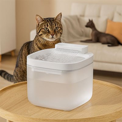 Fontaine eau chat | SourceVive