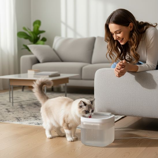 Fontaine eau chat | SourceVive