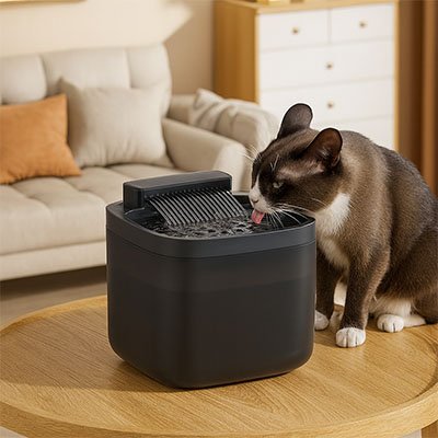 Fontaine eau chat | SourceVive