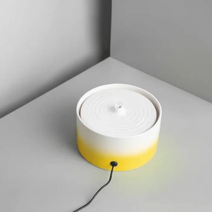Fontaine à eau pour chat en céramique design : hydratation saine au quotidien