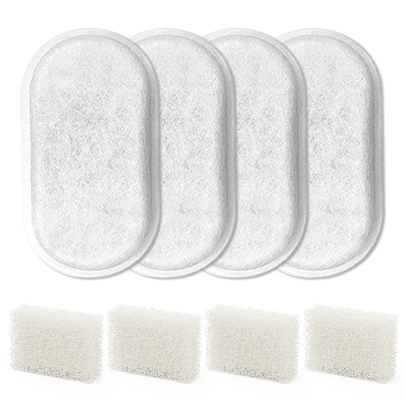 Filtres de rechange pour fontaine pour chat inox Oscar et Plume lot de 4 pièces