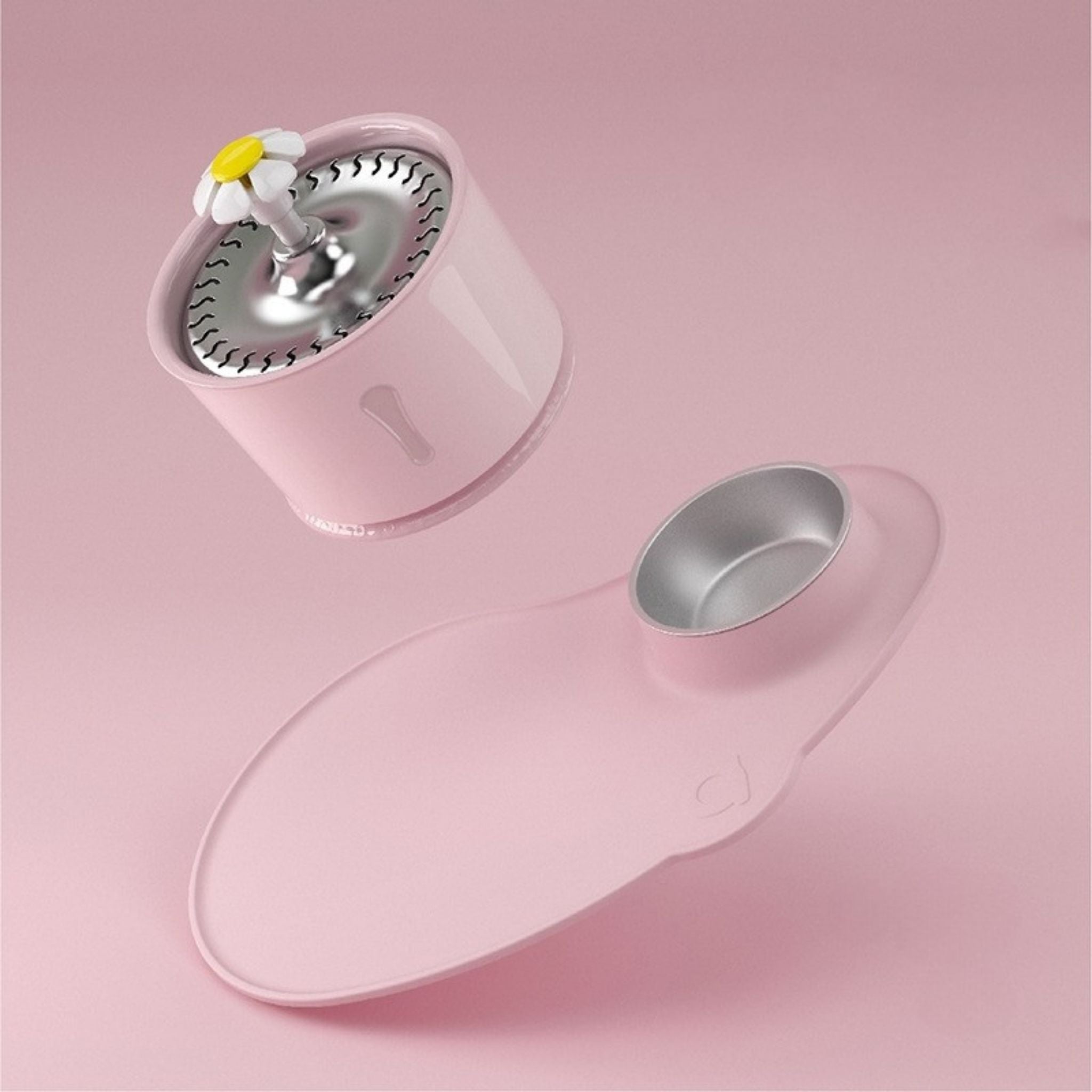 fontaine-pour-chat-plateau-repas-rose-feline