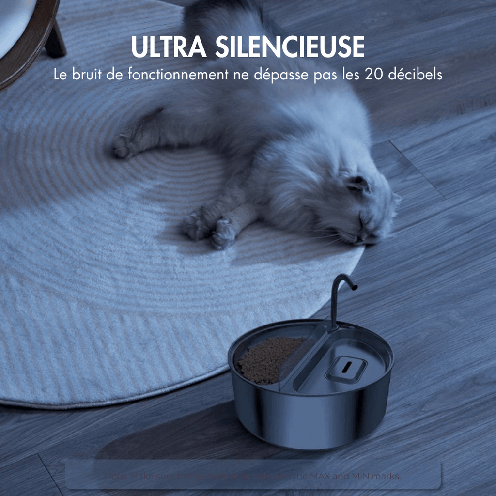 Fontaine A Eau En Acier Inoxydable Pour Chat