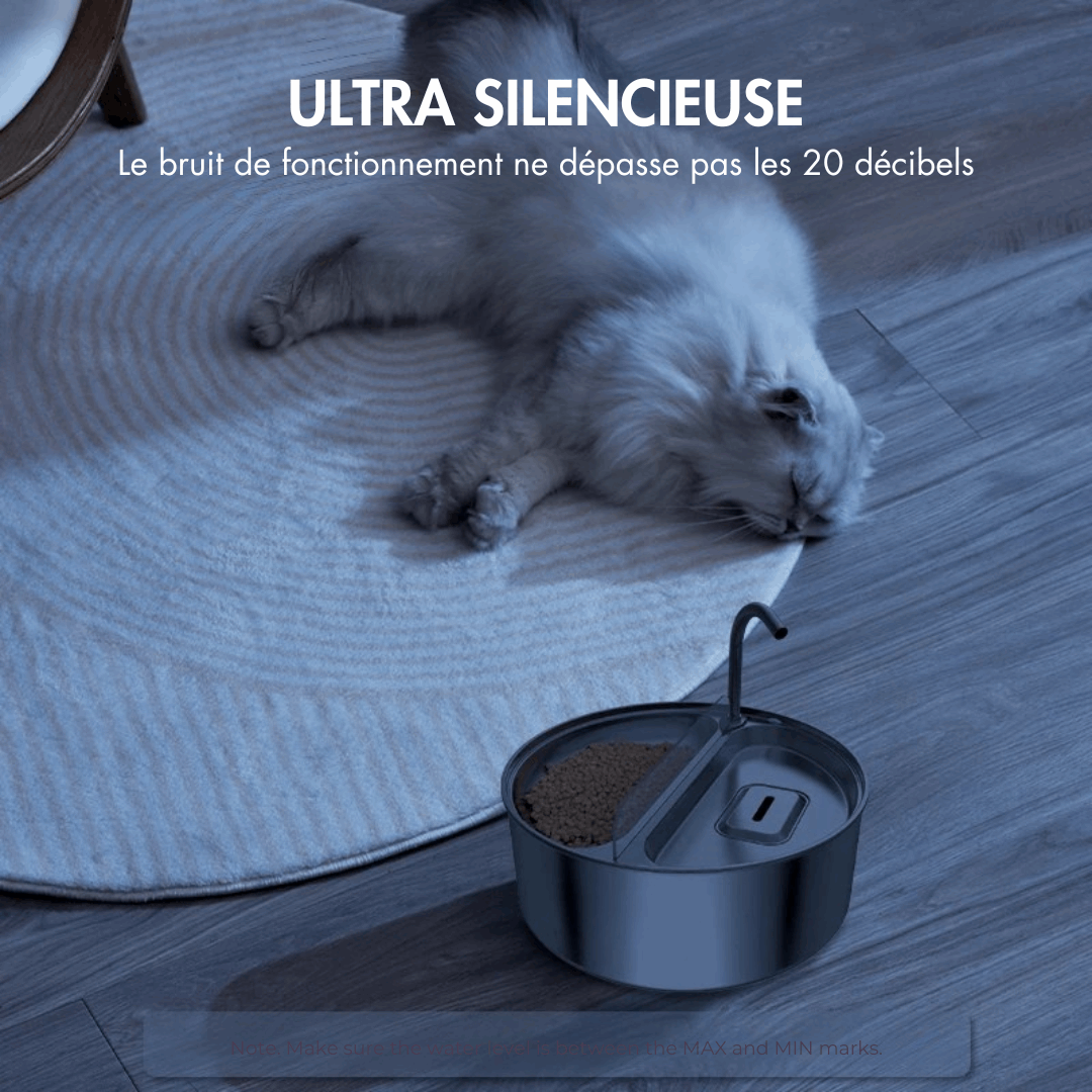 Fontaine A Eau En Acier Inoxydable Pour Chat