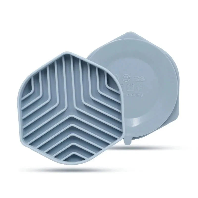 Gamelle anti-glouton en silicone pour chat et chien - Design Oscar et Plume