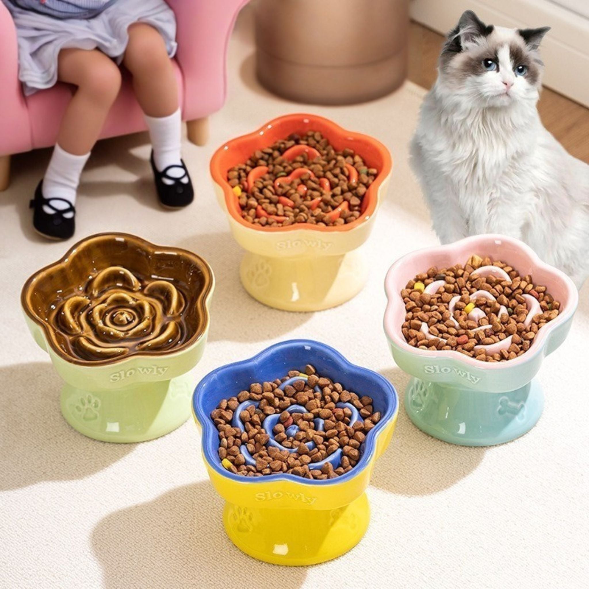 gamelle anti glouton chat | Gourmet en Herbe