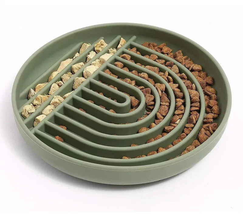 Gamelle Anti Glouton En Silicone Pour Chien