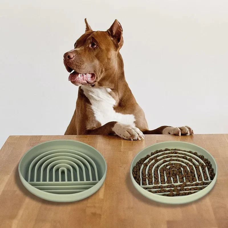 Gamelle Anti Glouton En Silicone Pour Chien