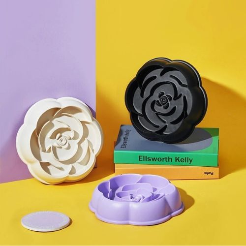 gamelle anti glouton fleur