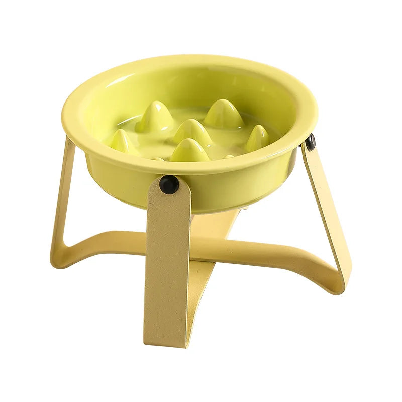 Gamelle Céramique Surélevée Anti Glouton Pour Chien et Chat