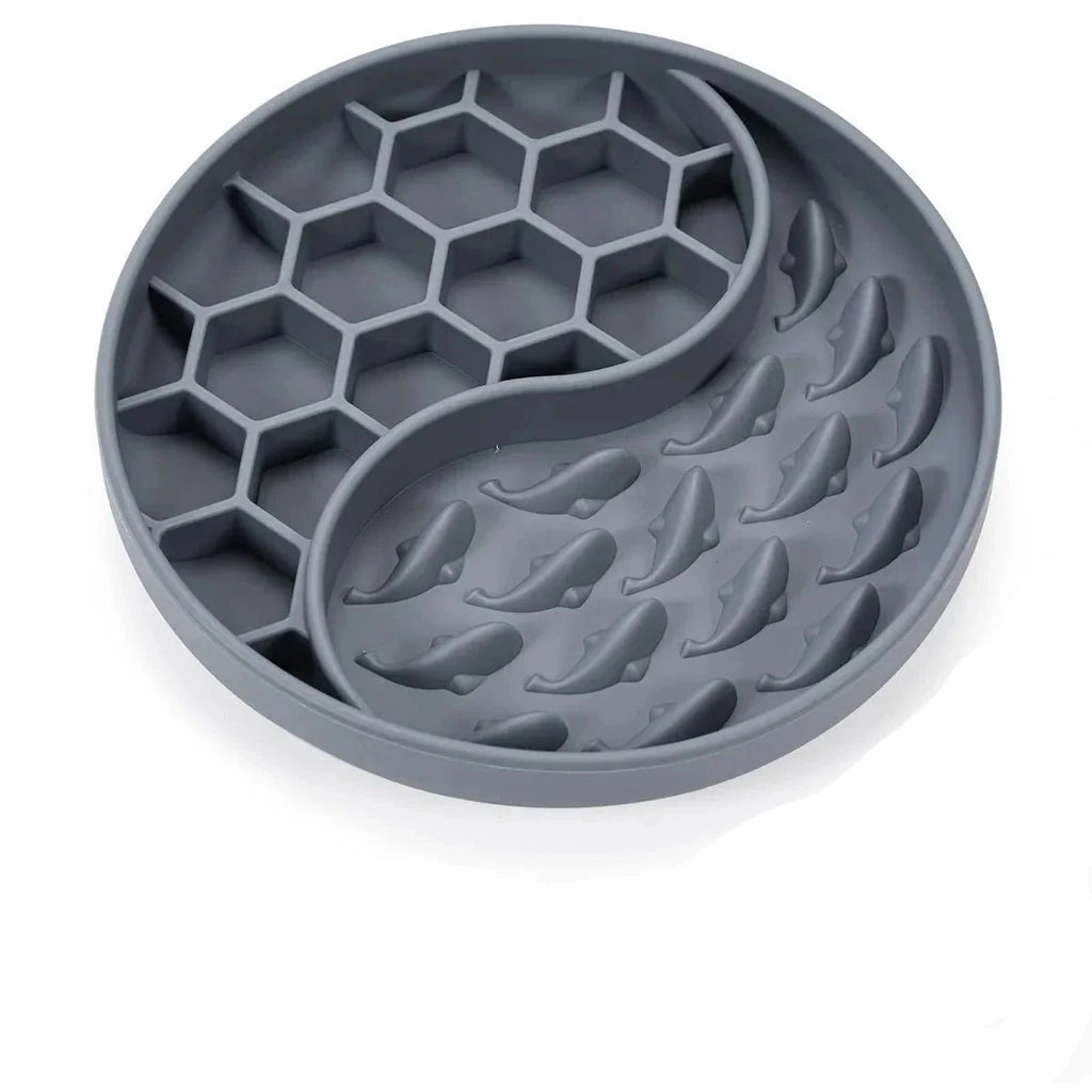 Gamelle anti-glouton silicone pour chien et chat : alimentation lente