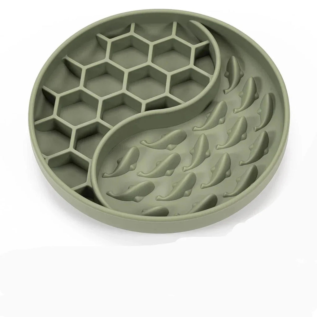 Gamelle anti-glouton silicone pour chien et chat : alimentation lente