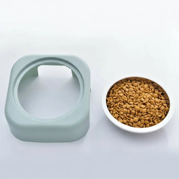 Gamelle d'eau anti-renversement pour chat et chien - Design incliné