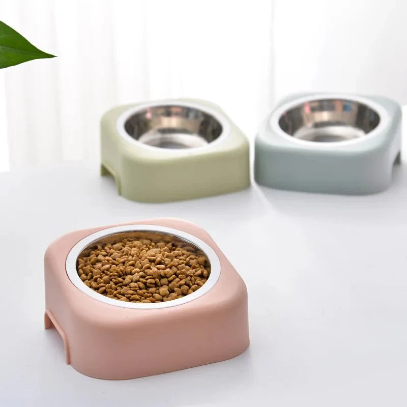 Gamelle d'eau anti-renversement pour chat et chien - Design incliné