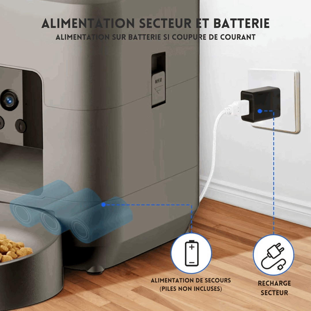 Gamelle Automatique Pour Chien et Chat - Distributeur Intelligent 2L