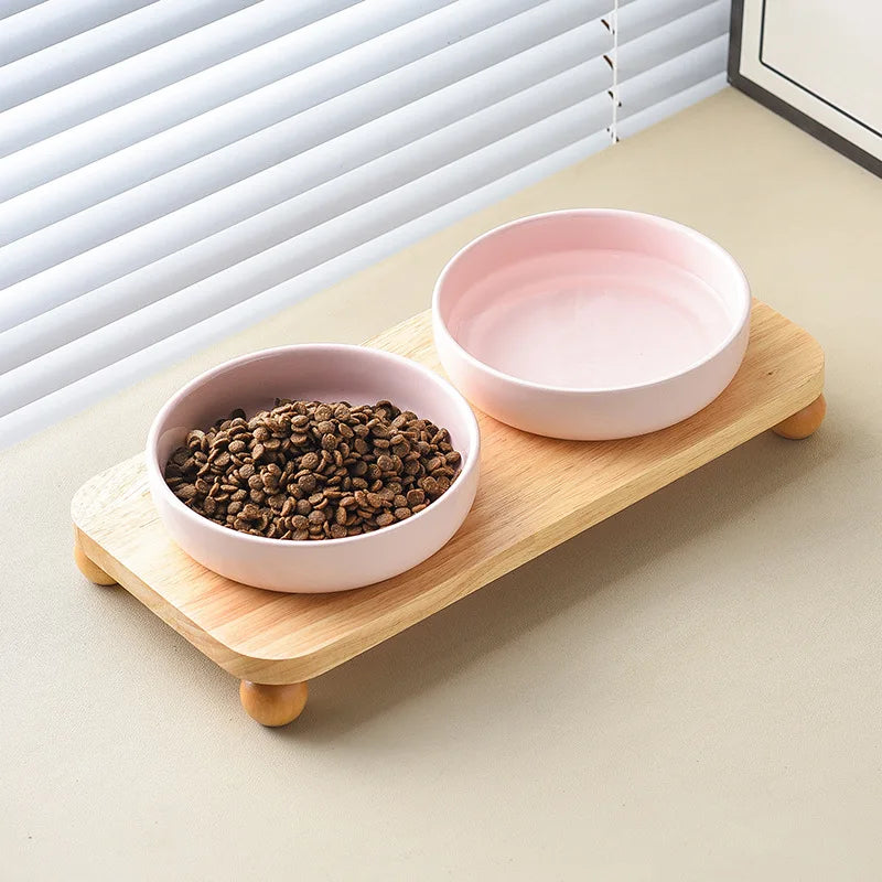Gamelle En Céramique 2 En 1 Pour Petit Chien Et Chat