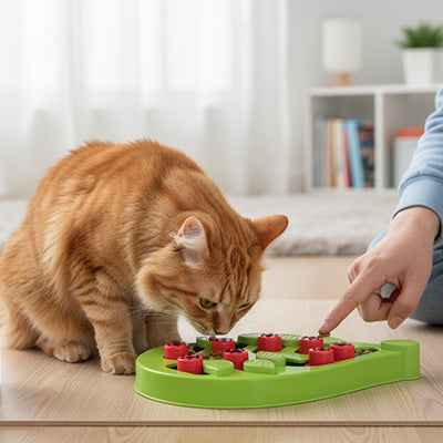gamelle chat anti glouton | Feuille puzzle