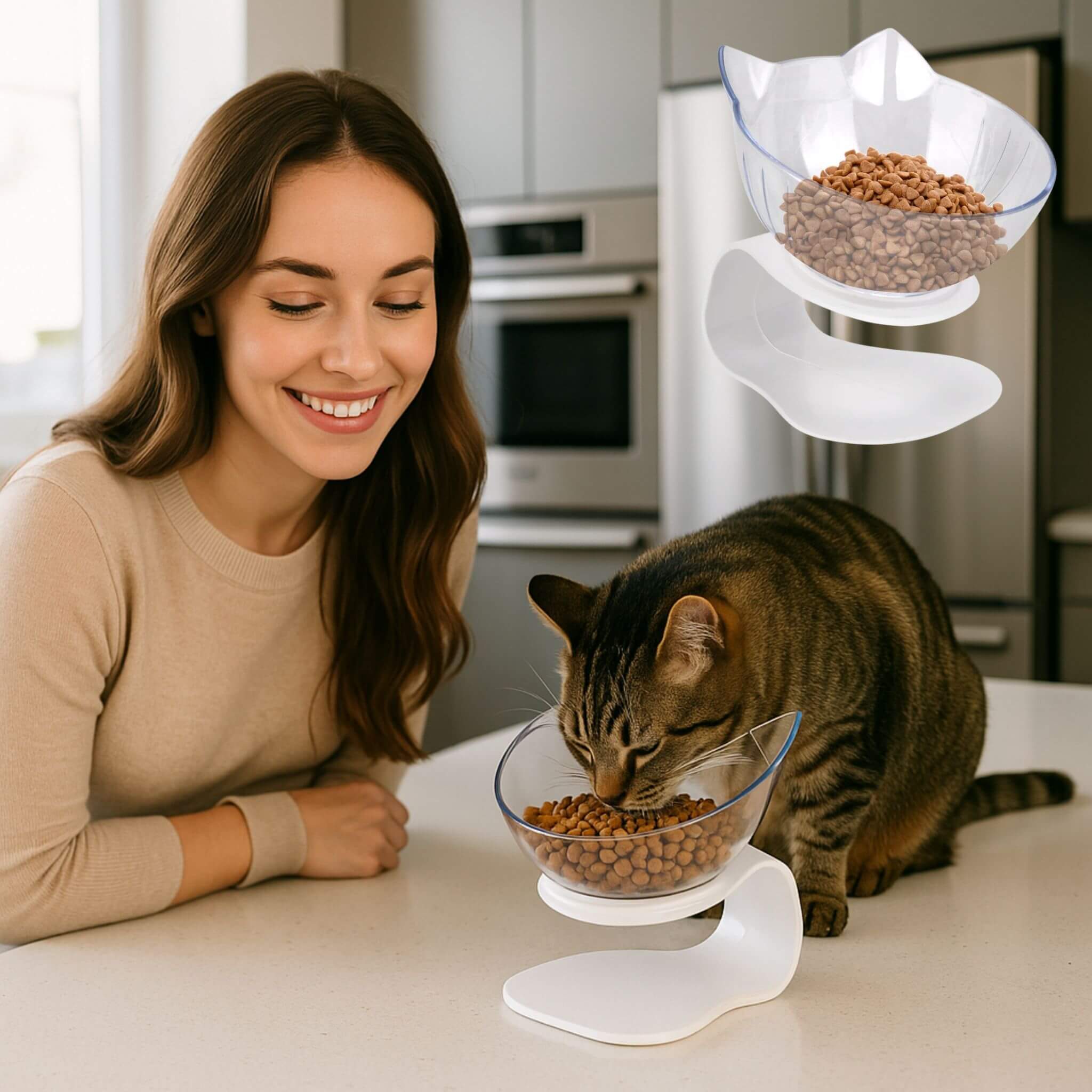 gamelle chat | RAISED BOWL