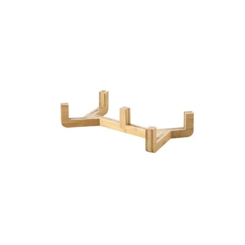 Support en bois pour gamelle chien céramique de la marque Oscar et Plume