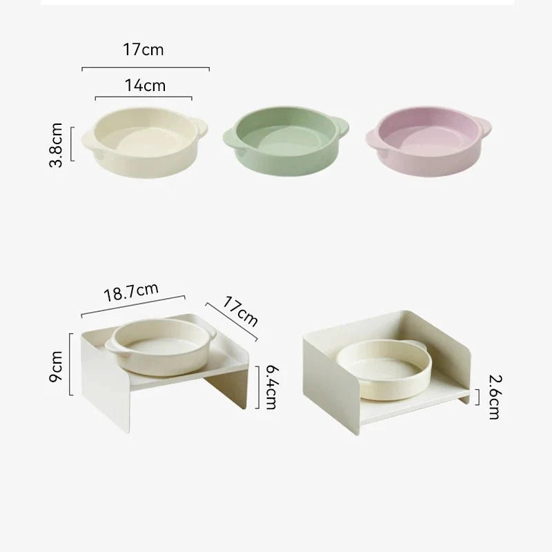Gamelle Design Avec Support Métallique Pour Chien