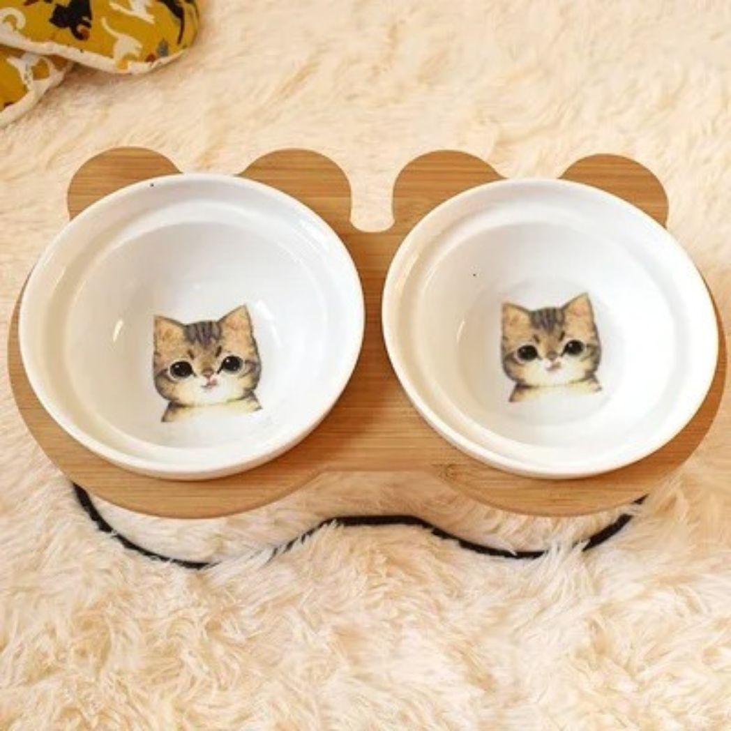 gamelle-double-motif-chat