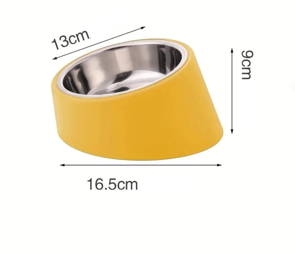 Gamelle Ergonomique En Acier Inoxydable Pour Petit Chien