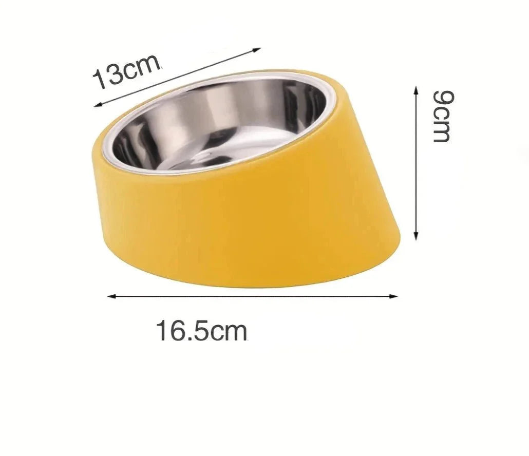 Gamelle Ergonomique En Acier Inoxydable Pour Petit Chien