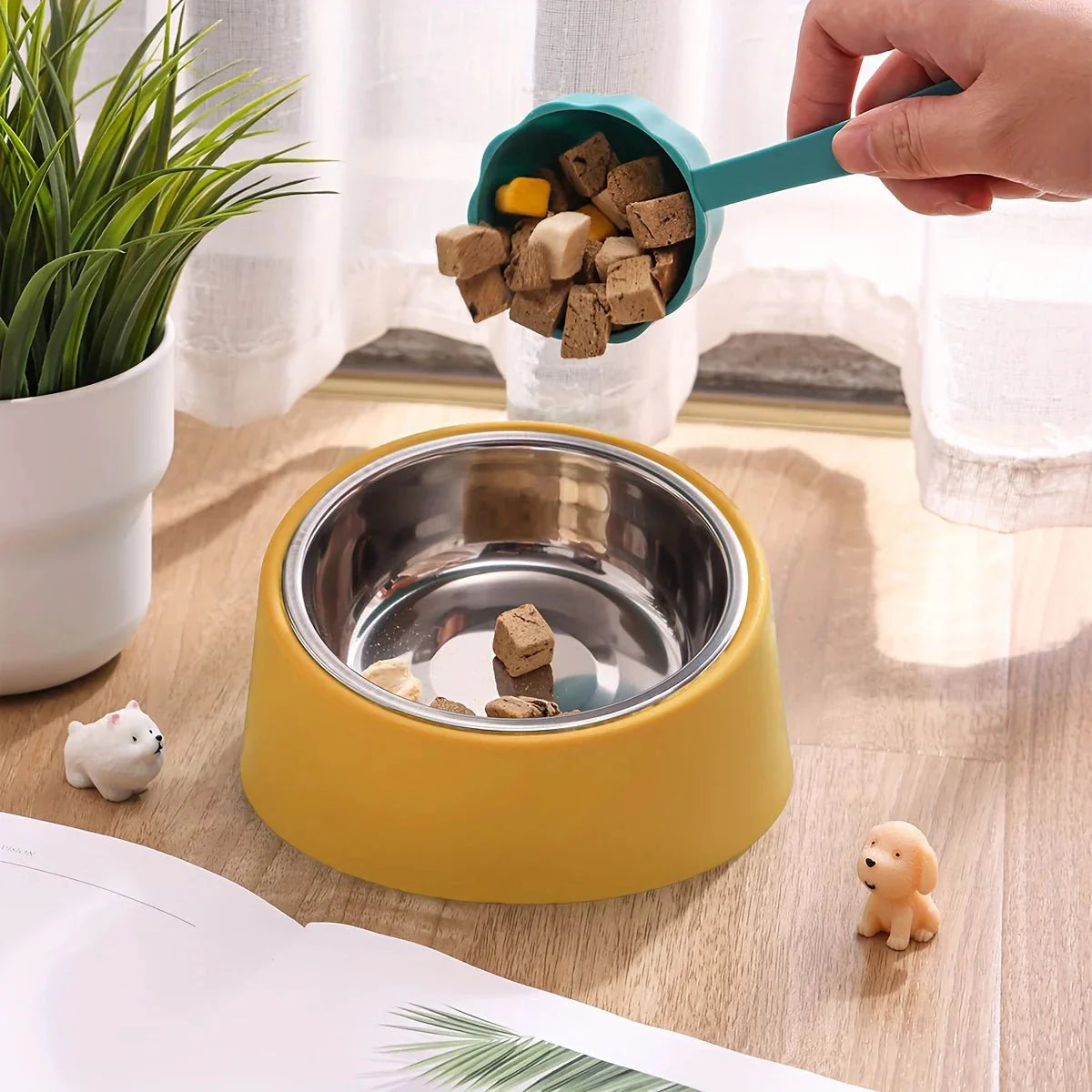 Gamelle Ergonomique En Acier Inoxydable Pour Petit Chien