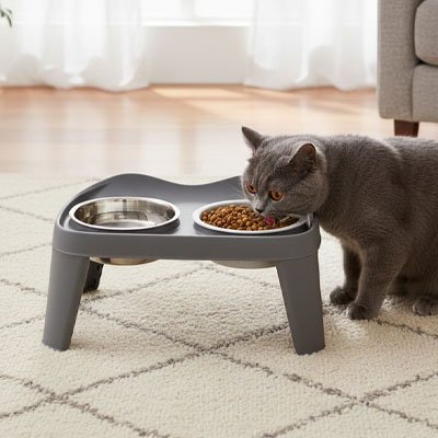 Gamelle haute pour chat | Chat Perché