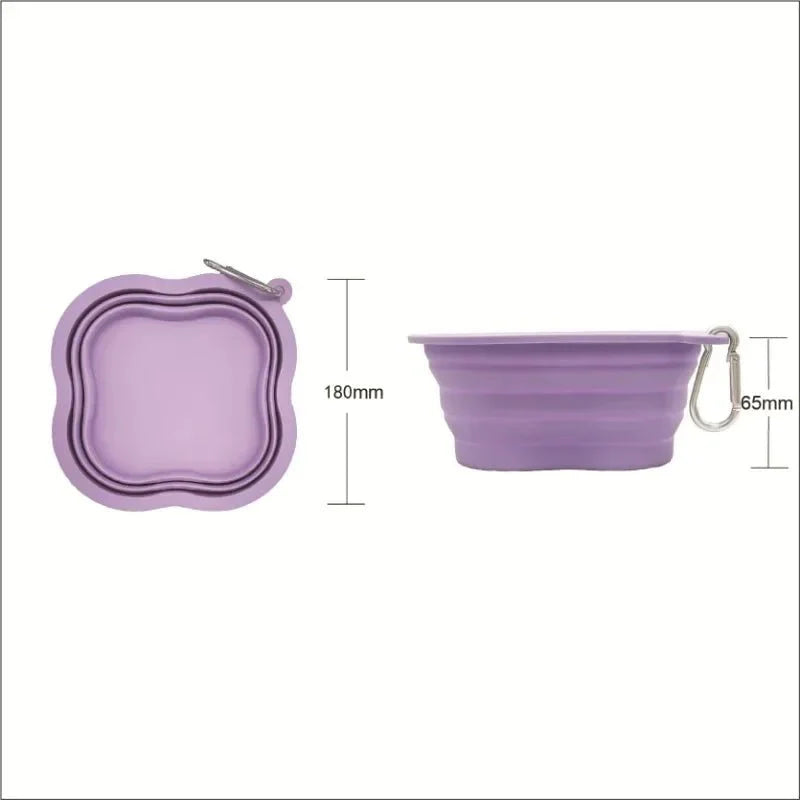 Gamelle Pliable En Silicone Pour Chien Et Chat