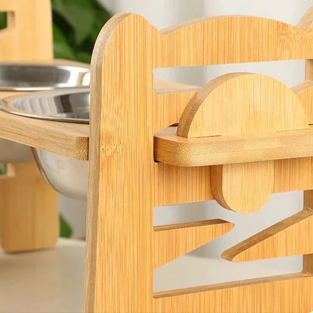 Gamelle Inox Et Support Réglable Pour Chien
