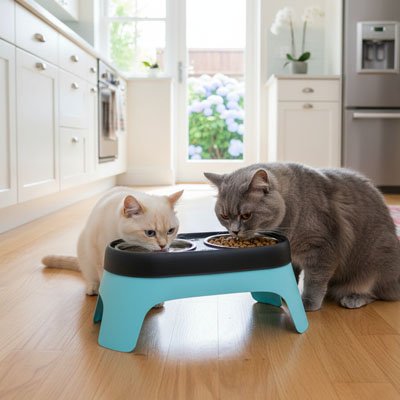 Gamelle Chat surélevée | Minou Mange Haut