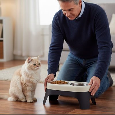 Gamelle Chat surélevée | Minou Mange Haut