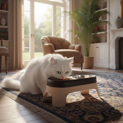 Gamelle Chat surélevée | Minou Mange Haut