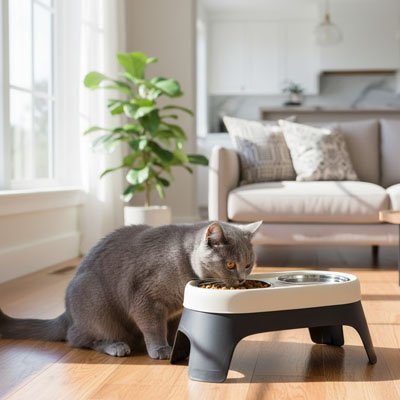 Gamelle Chat surélevée | Minou Mange Haut