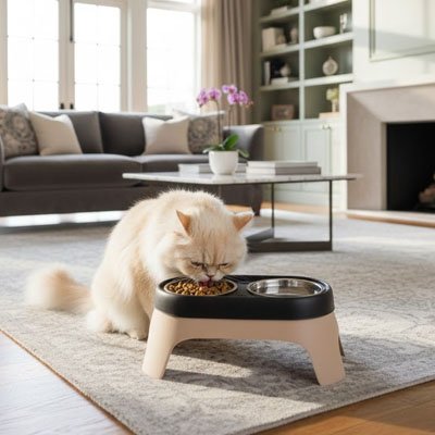 Gamelle Chat surélevée | Minou Mange Haut