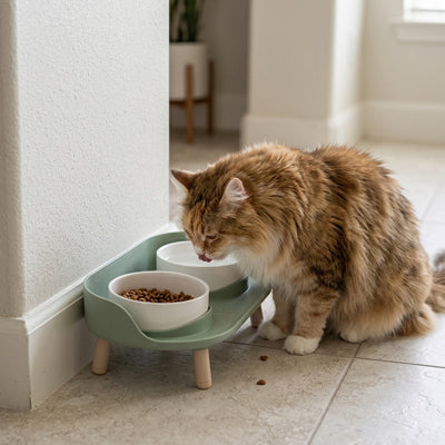 gamelle surélevée chat | CHAREGAL