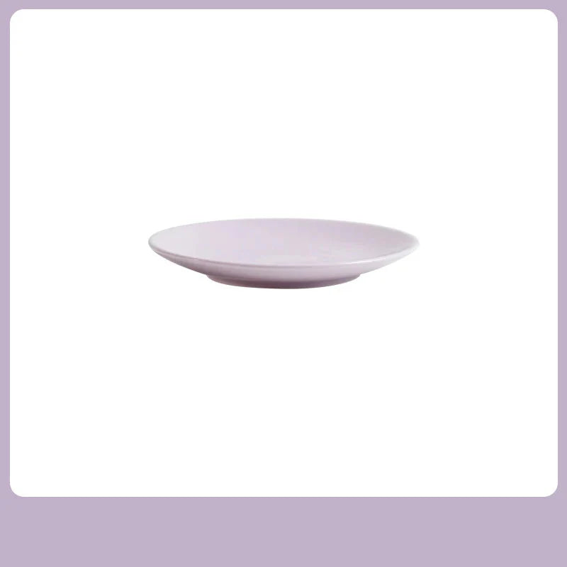 Gamelle surélevée en céramique pour chat de couleur lilas, idéale pour le confort des animaux