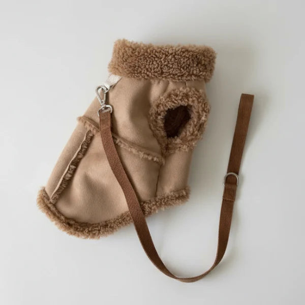 Gilet Chien Chaud En Fausse Fourrure