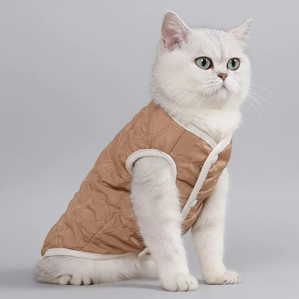 Gilet Doublé Fausse Fourrure Pour Chat