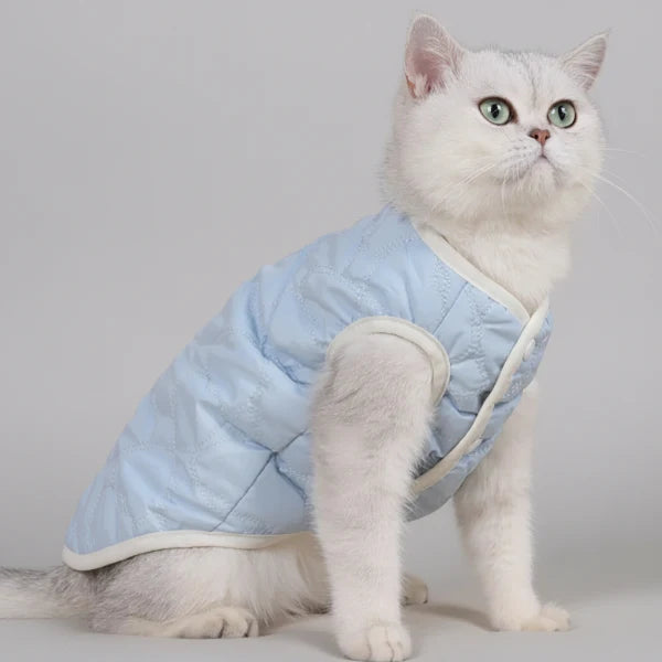 Gilet Doublé Fausse Fourrure Pour Chat