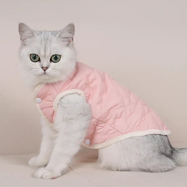 Gilet Doublé Fausse Fourrure Pour Chat