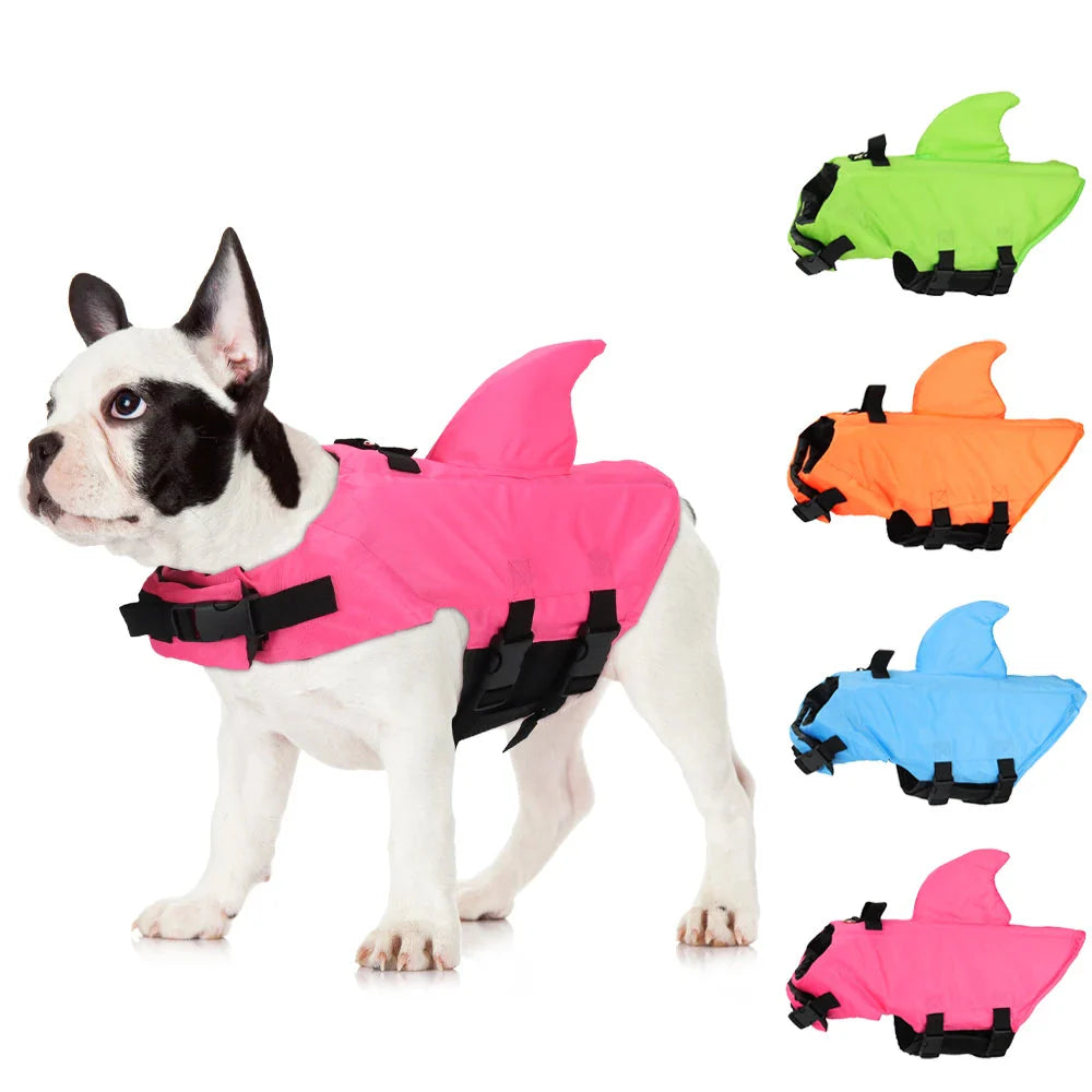 Oscar et Plume Gilet Flottant Chien Design Requin