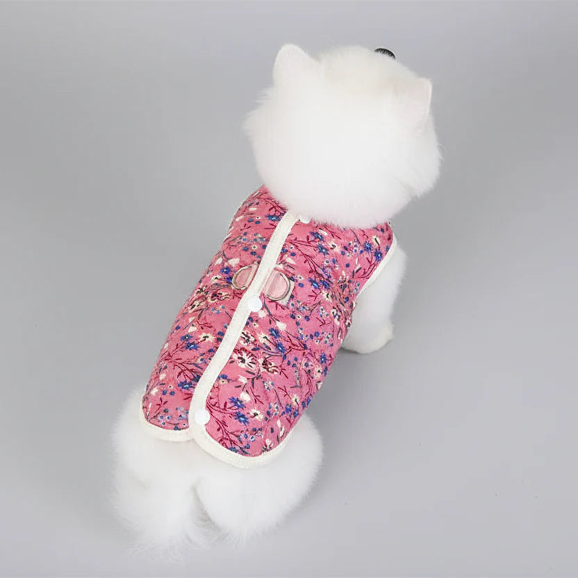 Gilet Pour Chien Imprimé Floral Et Coloré
