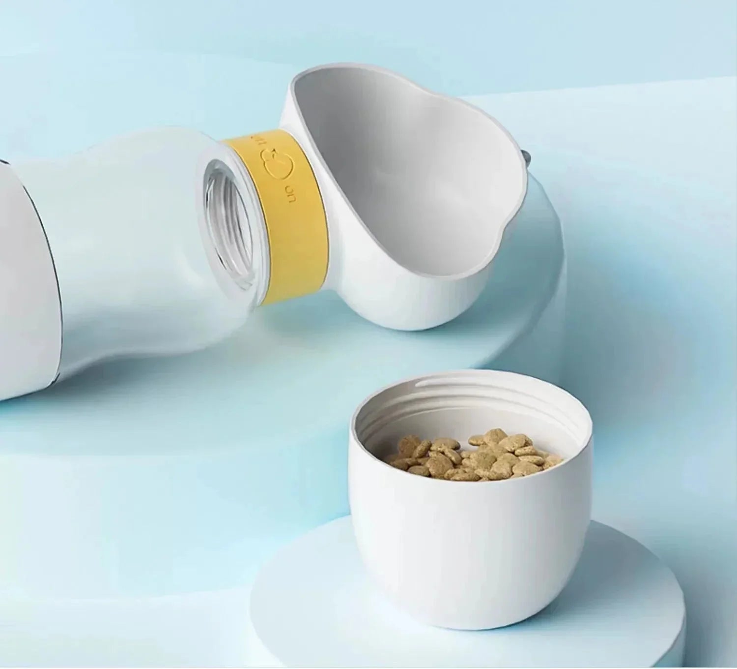 Gourde Avec Compartiment A Croquette Pour Chien Et Chat