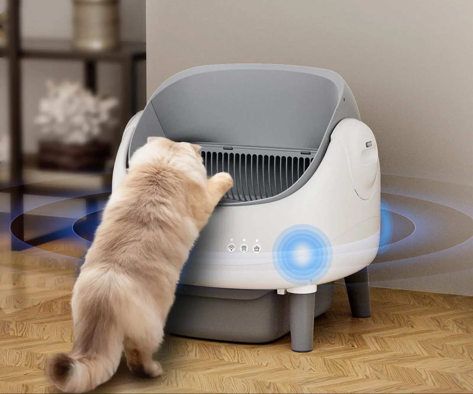 Grande Litière Connectée Design Et Pratique