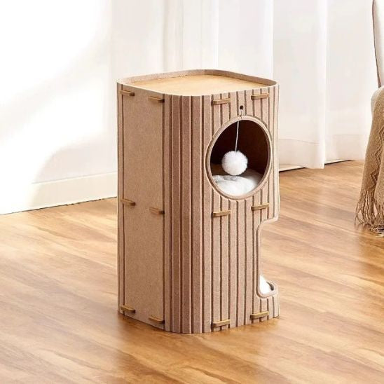 griffoir chat design caramel petit