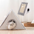 griffoir pour chat gris