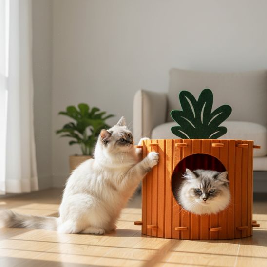 Griffoir pour chat carotte