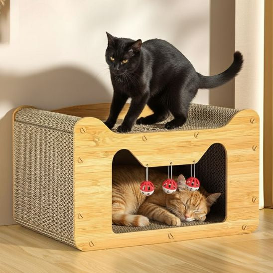 Griffoir pour chat cabane